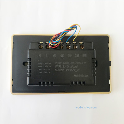 Công tắc cửa cuốn thông minh HUNONIC DOOR - Màu đen - Điều khiển từ xa bằng điện thoại