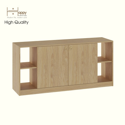 HAPPY FURNITURE , Tủ lưu trữ 2 cửa mở - MERI , TLT_057 , 150cm x 40cm x 70cm DxRxC