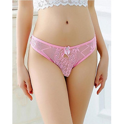 quần lót lọt khe ren - hồng