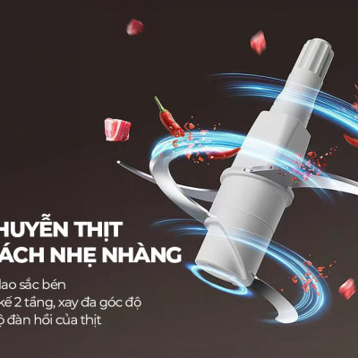 Máy Xay Thịt Đa Năng Sunhouse SHD5403 300W 1.8 lít - Hàng Chính Hãng