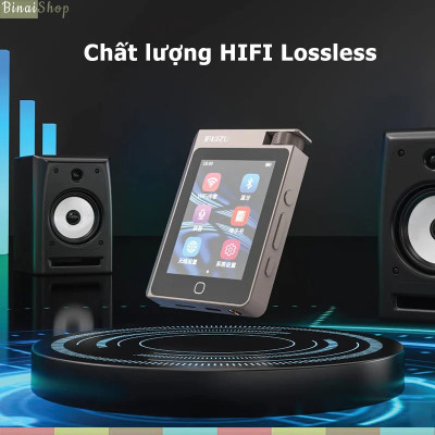 Ruizu A55 (Bạc) - Máy Nghe Nhạc HIFI Lossless, Màn Hình Cảm Ứng, Bluetooth 5.0, Điều Chỉnh EQ, Tiếng Việt - hàng chính hãng