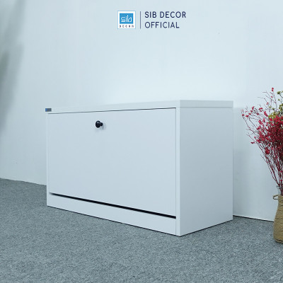Tủ Giày Thông Minh Với 3 Ngăn Để Giày Bản Lề Xoay, Lắp Ráp Sẵn SIB Decor TG01