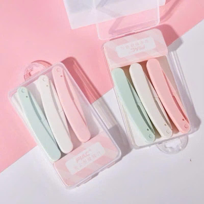 Sét 3 Dao Cạo Lông Mày Mini Tiện Dụng Kèm Hộp (Màu Ngẫu Nhiên) - HÀNG CHÍNH HÃNG MINIIN