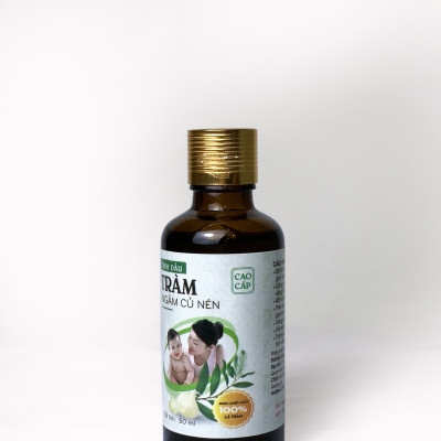 Tinh Dầu Tràm Ngâm Củ Nén Mệ Đoan Cao Cấp Kháng Khuẩn Gấp 3 Tinh Dầu Tràm cho Bé Sơ Sinh Sát Khuẩn Phòng Ho Côn Trùng Cắn Muỗi Đốt 50ml