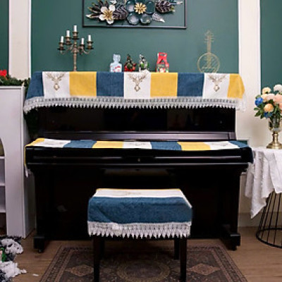 Khăn phủ đàn piano cơ đàn piano điện tử 88 phím sang trọng chống bụi chống xước - Hàng chính hãng