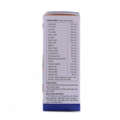 Thực Phẩm BVSK KIDSJAN Bé Ăn Ngủ Ngon - Hỗ Trợ Bồi Bổ Sức Khỏe, Ngủ Ngon (Hộp 4 Vỉ x 5 Ống x 10ml)