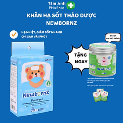 Khăn lau thảo dược hạ sốt NewbornZ cho bé từ 3m