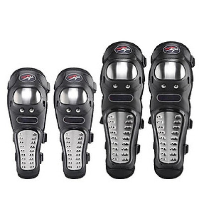 Bộ Giáp Chân Tay Bảo Vệ cơ thể khi đi phượt , đi đường xa Bằng Inox Hàng Loại 1