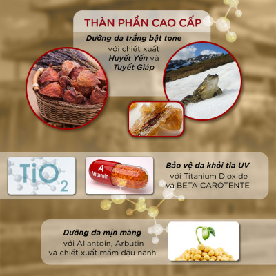 KEM MISSFAIRY HUYẾT YẾN - TUYẾN GIÁP 12G - DƯỠNG TRẮNG - CẤP ẨM - XOÁ THÂM NÁM