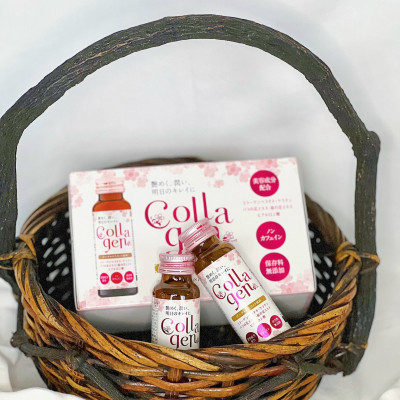 Nước uống Collagen Nikko giúp làm đẹp da, chống lão hóa hộp 10 chai x 50ml