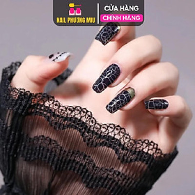 Sơn Nứt Đen Trắng Vedeeni 15ml Cao Cấp Đậm Mướt, Sơn Tạo Nứt Tự Nhiên Dễ Kéo, Không Bị Gợn Chuyên Dùng Làm Nail Women Nữ