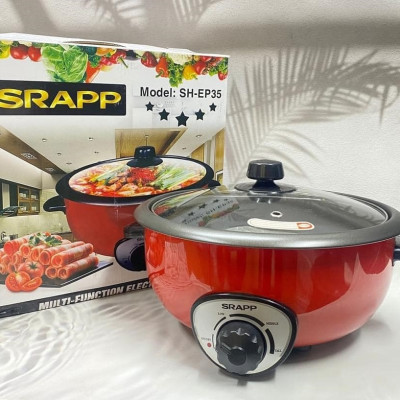 Nồi Lẩu Điện Đa Năng SRAPP SP-EP35 3,5 lít - Màu Ngẫu Nhiên - Hàng Chính Hãng