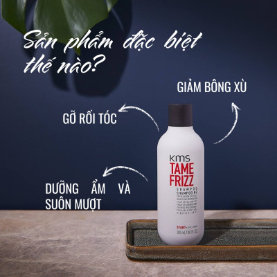 Dầu Xả Dưỡng Tóc Mềm Mượt Goldwell KMS Tamefrizz Kiểm Soát Bông Xù, Giảm Xơ Rối Lên Đến 99%