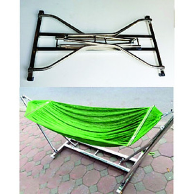 Võng Xếp Khung Inox Vuông Kibath