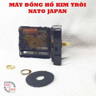 Máy đồng hồ treo tường Kim trôi  NATO Japan bảo hành chính hãƞg 5 năm