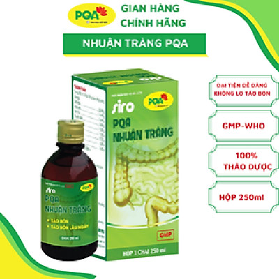 Nhuận Tràng PQA Thành Phần Từ Thiên Nhiên Hỗ trợ Táo Bón, Táo Bón Mãn Tính, Bé Bị Khó Tiêu Lâu Ngày Hộp 250ml