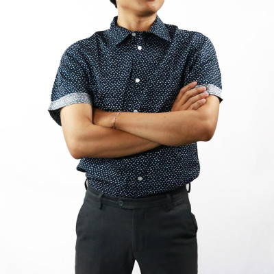 Áo sơ mi nam KING tay ngắn dài họa tiết cho công sở học sinh chất kiệu thoáng mát S01