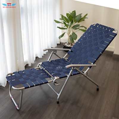 Ghế Bố Có Gác Chân Thép Tín Thành Phát Chắc chắn, bền bỉ, gấp gọn tiện lợi, thoáng khí, dễ sử dụng