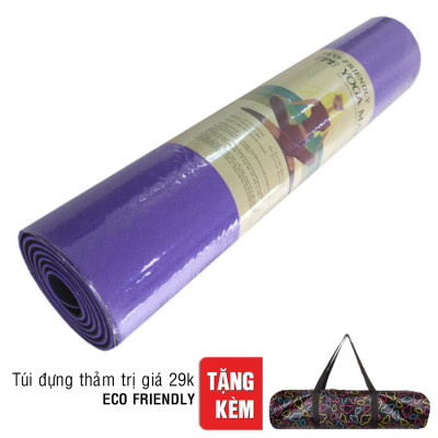 Thảm Tập Yoga Eco Friendly TPE - Tím (6mm)