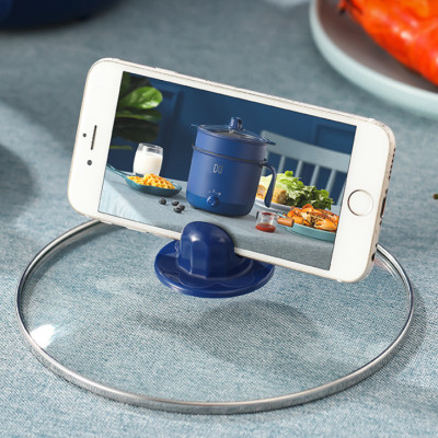 Nồi lẩu điện mini 2 tầng kèm khay hấp - Ca nấu mỳ tiện lợi cá nhân lòng nồi vân đá chống dính, Hàng chính hãng D Danido (Logo trên thân nồi hình ngẫu nhiên)