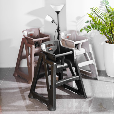 Ghế ngồi ăn trẻ em bằng nhựa không có bánh xe HORECA TRUST mã 8014BK