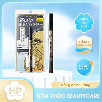 Bút Kẻ Mắt Nước Giữ Nét Siêu Bền Nét Siêu Mãnh Kissme Heroine Make (Màu Đen Than #07)