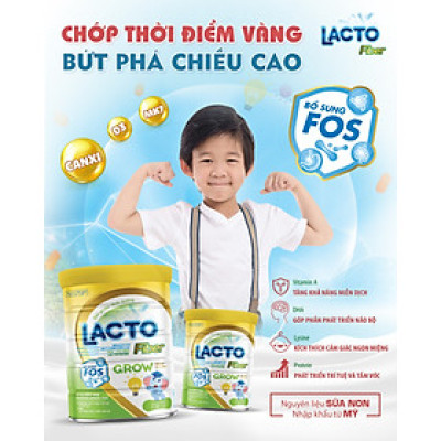Sữa tăng chiều cao Lacto Fiber Grow 900g ( từ 1-15 tuổi)