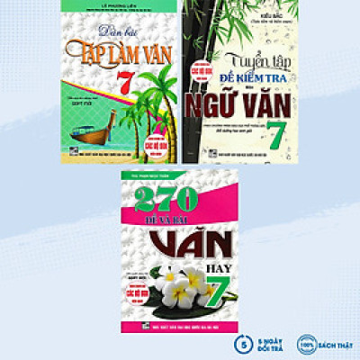 Combo Tuyển Tập Đề Và Dàn Bài Kiểm Tra Ngữ Văn 7 ( Dùng Chung Cho Các Bộ SGK Hiện Hành - Bộ 3 Cuốn )