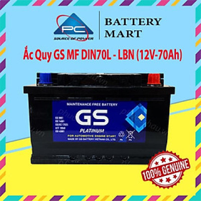 Bình Ắc Quy 12V-70Ah, Ắc Quy Ô Tô GS MF DIN70L-LBN