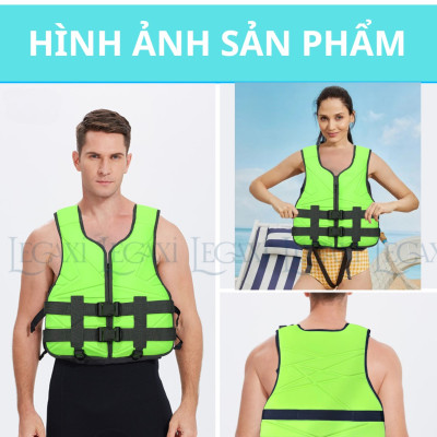 Áo Phao Tập Bơi Cứu Sinh An Toàn Cho Người Lớn Và Trẻ Em Dùng Khi Tắm Biển Hồ Câu Cá Du Thuyền