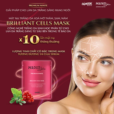 Mặt nạ tinh chất cô đặc cho da mờ da thâm da sạm BRILLIANT CELL MASK DAMODE 4 cái dùng thử 