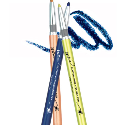 Chì mí kim tuyến Mira Glitter Auto Eyeliner Pen Hàn Quốc No.304 Pearl Black tặng kèm móc khoá