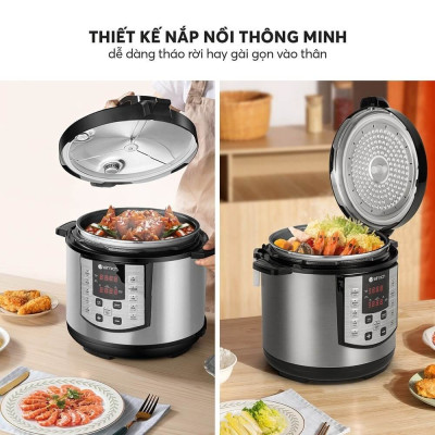 Nồi áp suất điện đa năng Elmich 6L PCE 1809OL - Hàng Chính Hãng