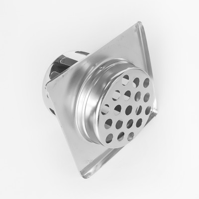 Cầu thoát sàn chắn rác ban công sân vườn Inox 304 KT 12 x 12cm phi 90