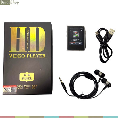 Ruizu A58 - Máy Nghe Nhạc Lossless Hifi, Bluetooth 5.0, Màn Hình Cảm Ứng, Điều Chỉnh Hiệu Ứng Âm Thanh(16G)  - Hàng chính hãng