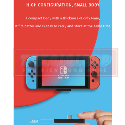 Thiết Bị Phát Tín Hiệu Bluetooth Không Dây Đầu Type-C USB Cho Nintendo Switch & Lite, PS4, PC, Điện Thoại S2 - Hàng Nhập Khẩu