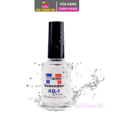 Nước Sáng Đá AD Chai 10ml, Giúp Tháo Móng Giả 2 Trong 1, Sáng Đá Để Gỡ Móng Úp, Tháo Mi, Phá Gel Hiệu Quả Làm Nail