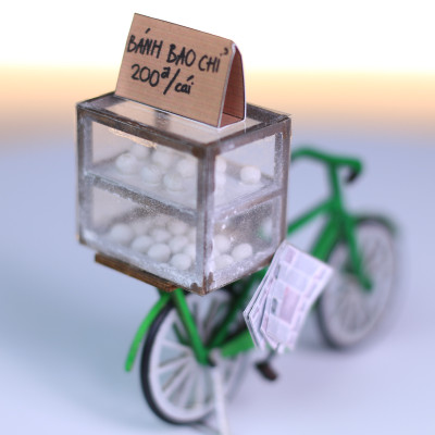 MÔ HÌNH SÀI GÒNTÍ HON - XE BÁNH BAO CHỈ - HR16