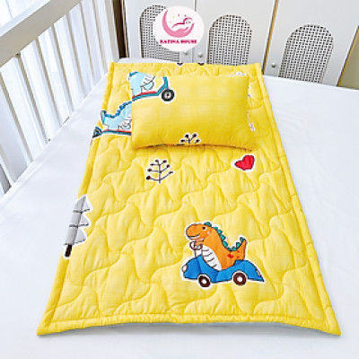 Bộ nệm gối cho bé đi học Katina House, vải tencel mềm mại, thoáng mát, phù hợp 5-10t
