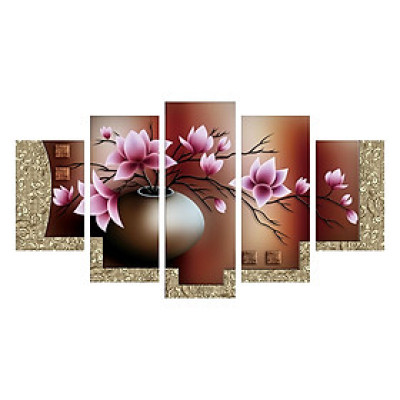 Tranh Ghép Nghệ Thuật Bình Hoa Đào 2 TNT51