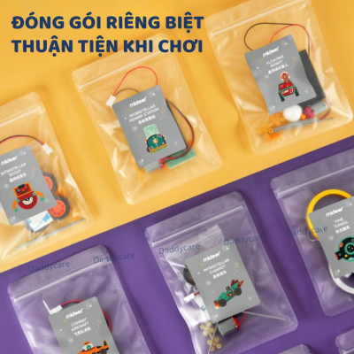 Đồ chơi lắp ráp mô hình lắp ghép robot vũ trụ, Đồ chơi khoa học Stem cho bé 5,6,7,8,9,10 tuổi Mideer stembox
