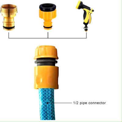 Bộ khớp 5 chi tiết nối nhanh ống nước tưới cây, cấp nước cho máy rửa xe INGCO HHCS05122 kết nối với ống nhựa dẻo PVC phi 16mm, 18mm