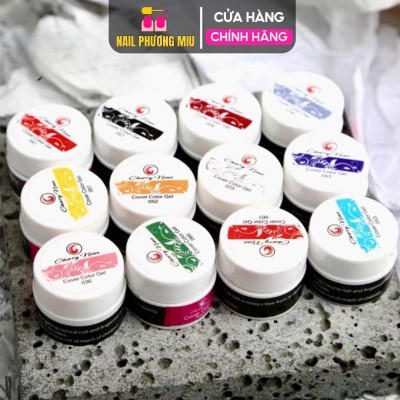 Gel Vẽ Feng Shangmei 12 Màu Cao Cấp Đậm Đặc 8g/Hũ Làm Nail Chuyên Dụng Phương Miu Nữ Women