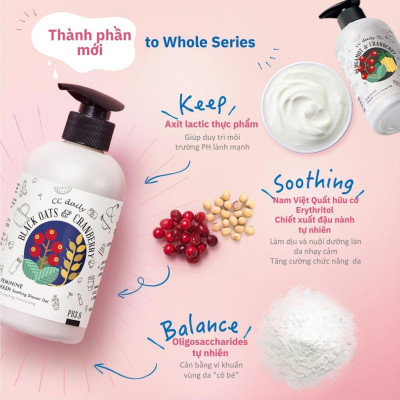 Dung Dịch Vệ Sinh Phụ Nữ CC Daily Feminine Wash Cooling And Refreshing Shower Gel (Bergamot & Cranberry) 330g
