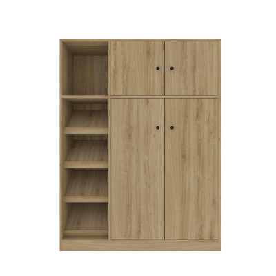 TỦ GIÀY THẤP ECOFURNIX GT-TGT-246 CÁNH MỞ NHIỀU TẦNG KỆ