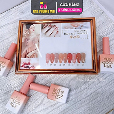 Set Sơn Gel Thạch 9 Màu Very Good Nail Siêu Xinh Làm Nail 15ml/Chai, Bền Màu Bóng Đẹp, Dễ Sử Dụng Tại Nhà An Toàn