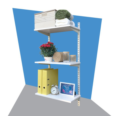 Bộ 4 Thanh Ray Tường Lỗ Đôi SMLIFE Railshelf H60 - Phụ Kiện Thành Phần Để Lắp Hệ Kệ Ray Tường Railshelf 