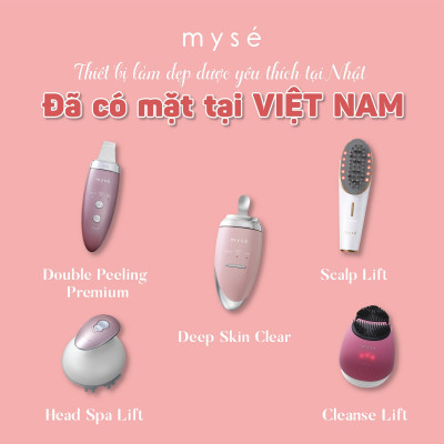 Máy rửa mặt YA-MAN Ltd. Myse nâng cơ công nghệ Ion và EMS (Đỏ)