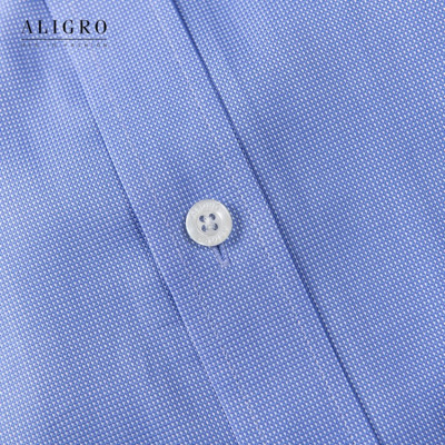 ÁO SƠ MI NAM DÀI TAY TRƠN MÀU XANH DƯƠNG ALIGRO DÁNG SLIMFIT MÃ ALGS198