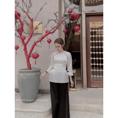 Đồ Lam Nữ Đi Chùa SJ10 Trang Nhã Kín Đáo Dành Cho Phật Tử